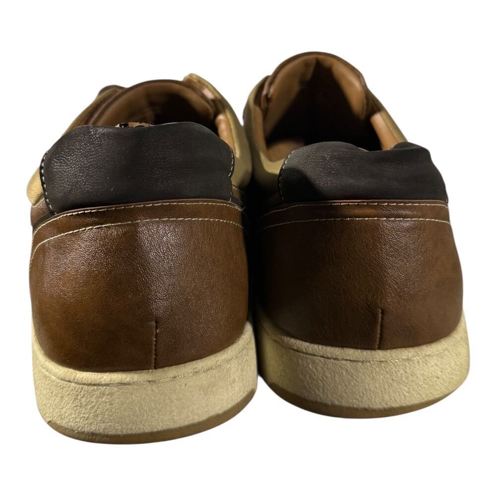 Hawker Rye Shoes Men’s 13 Larelissi Contrast Stitch Sneakers Brown Leather Lace - Picture 6 of 10